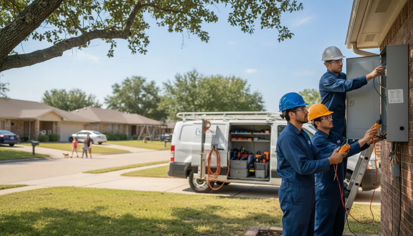 Certified electrician providing emergency electrical services in Brooklyn, WI